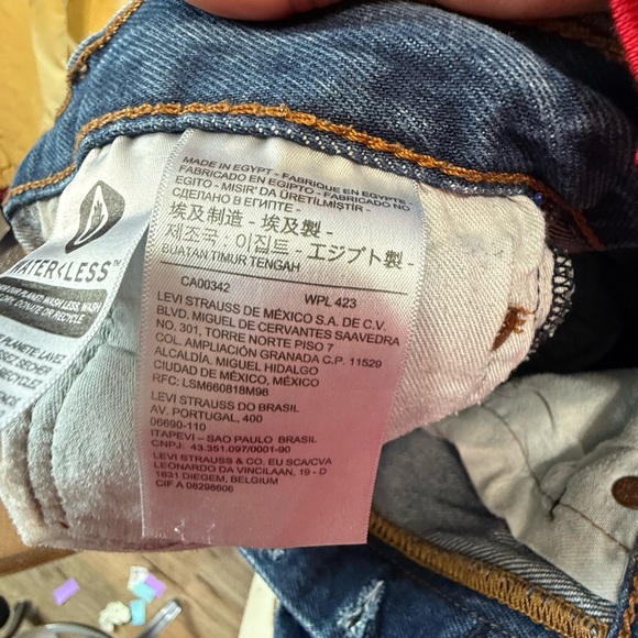 Levi’s 501 Button Fly Original Fit Button Fly Jeans 32 tall length 38 - Picture 7 of 10